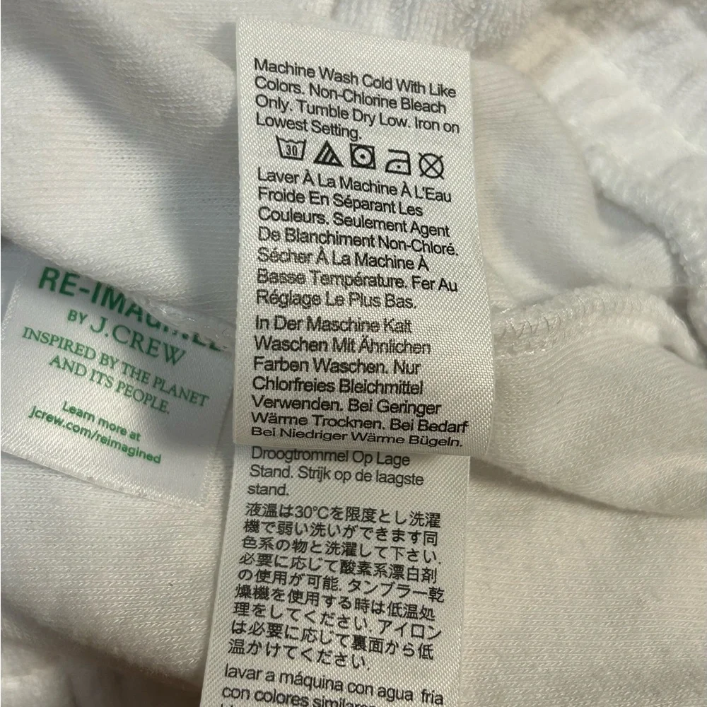 J Crew Smocked Towel Terry Tank Top White‎